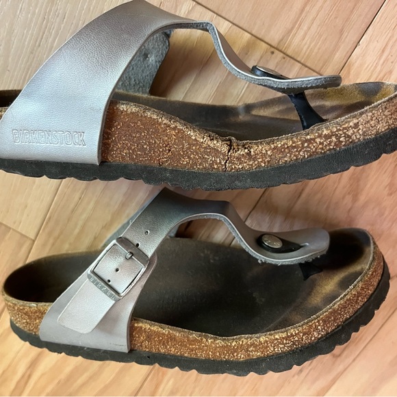 Birkenstock Silver Gizeh Thong 36 6 - Picture 4 of 5